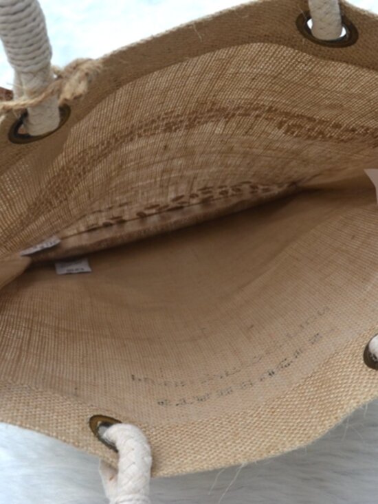 Starbucks Limited Edition Burlap Jute Tote Bag NEW - Picture 5 of 6